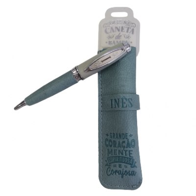 H&H - Caneta de Bambú com Bolsa Inês