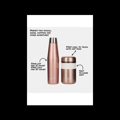 Built NY Coffret Garrafa +Termo sólidos  Rosa Gold