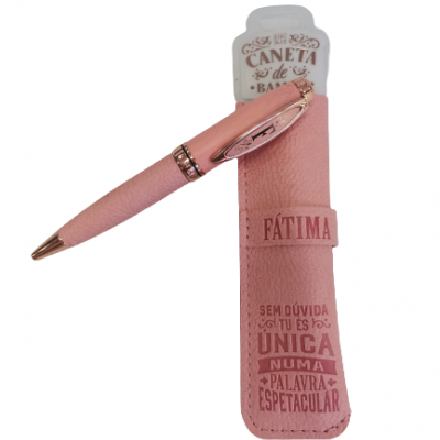 H&H - Caneta de Bambú com Bolsa Fátima