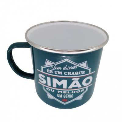 H&H Grande Homem canecas esmaltadas Simão