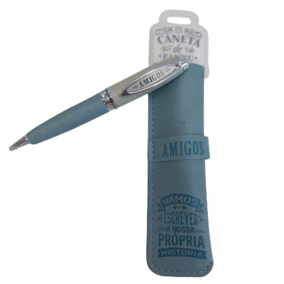 H&H - Caneta de Bambú com Bolsa Amigos