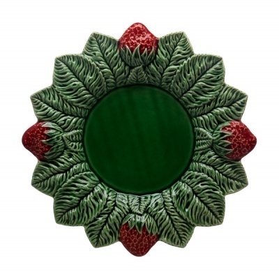 Bordalo Pinheiro Morangos - Prato Marcador 33