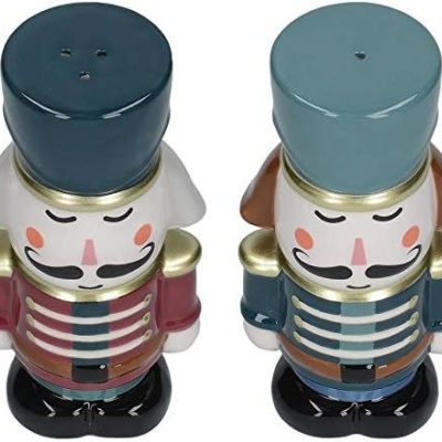 KitchenCraft Nutcracker Collection - Saleiro e Pimenteiro