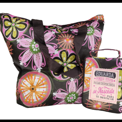 H&H Mulheres TOP Bolsa compras dobrável Eduarda