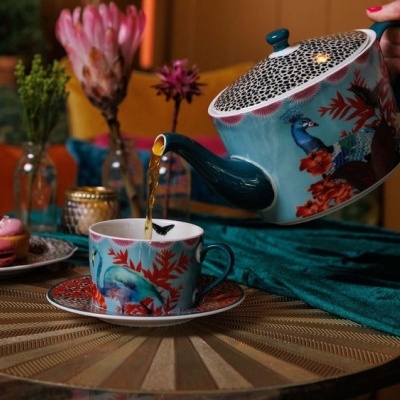 Mikasa x Sarah Arnett Bule de chá de porcelana 1,1lt