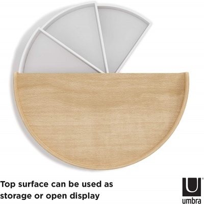 UMBRA Moona Caixa arrumação White-Natural