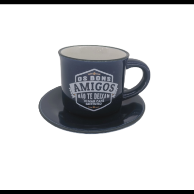 H&H Prato para Chávena Azul Escuro