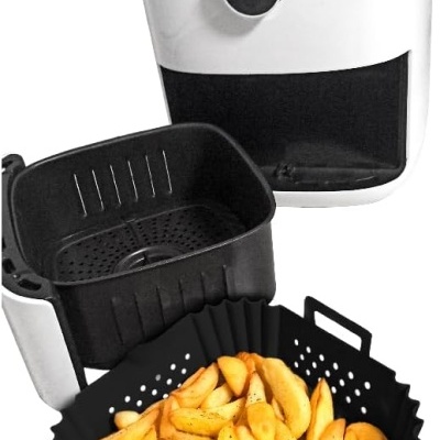 Nerthus Cesto p/Air Fryer silicone c/furos