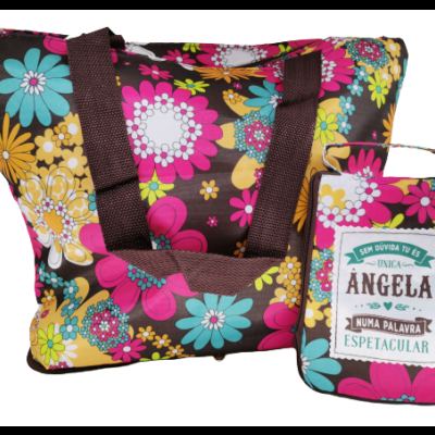 H&H Mulheres TOP Bolsa compras dobrável Ângela