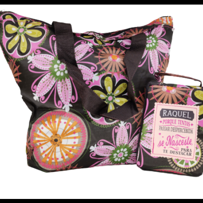 H&H Mulheres TOP Bolsa compras dobrável Raquel