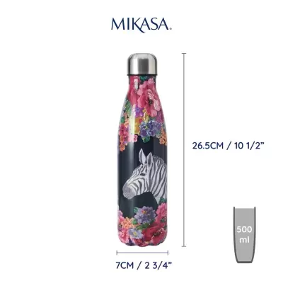 Mikasa Wild at Heart Garrafa térmica 500ml Zebra