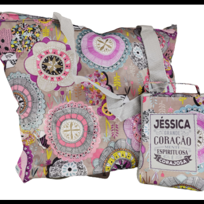 H&H Mulhers TOP Bolsa compras dobrável Jéssica