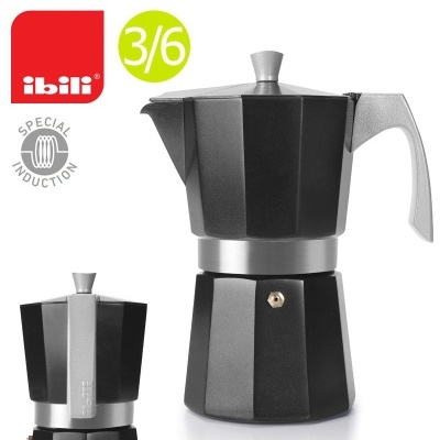 Ibili Cafeteira Express Evva Black 6Chávenas