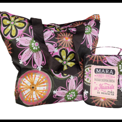 H&H Mulheres TOP Bolsa compras dobrável  Mara