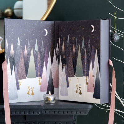 Calendário Advento c/velas  Sara Miller - Frosted Pines