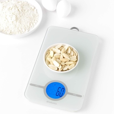 Brabantia Balança de cozinha TASTY+ - Cinza claro