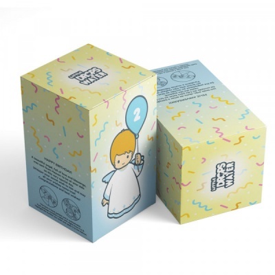 Little Drops of Water Anjo da Guarda c/ balão Aniversário azul