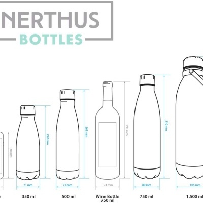 Nerthus Garrafa térmica 500ml Camuflado