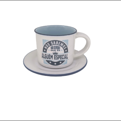 H&H Prato para Chávena Branco