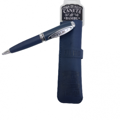 H&H - Caneta de Bambú com Bolsa Filho