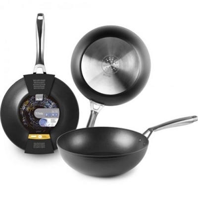 Ibili Wok 30cm antiaderente Titan
