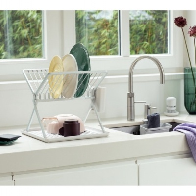 Brabantia Escorredor de Pratos Dobràvel cinza claro