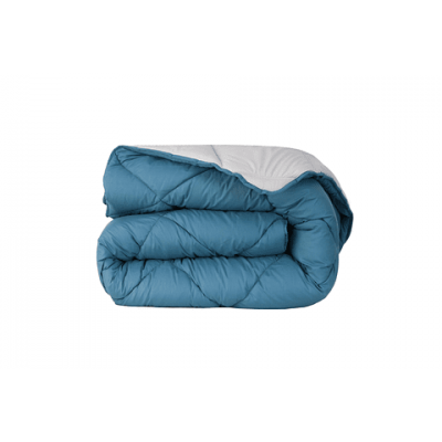 Leiper Bicolor Edredon de aquecimento 250x240cm azul petróleo