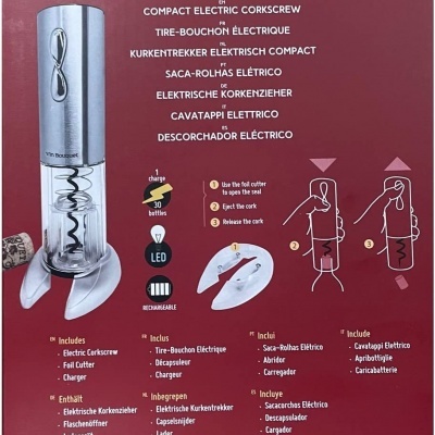 Vin Bouquet Saca-rolhas elétrico