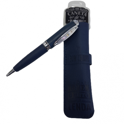 H&H - Caneta de Bambú com Bolsa Bom Chefe