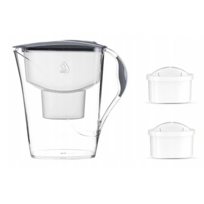 Jarro purificador Luna unimax preto 3,3Lt