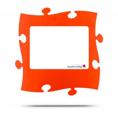 Country Living Moldura Puzzle+ 20x28cm laranja