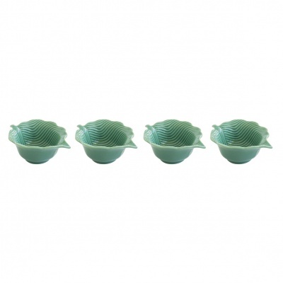 Easy Life Set 4 tacinhas Folha verde claro 10,5 x 8cm  Madagascar