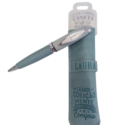 H&H - Caneta de Bambú com Bolsa Laura