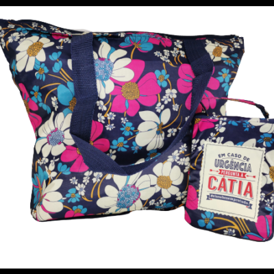 H&H Mulheres TOP Bolsa compras dobrável Cátia