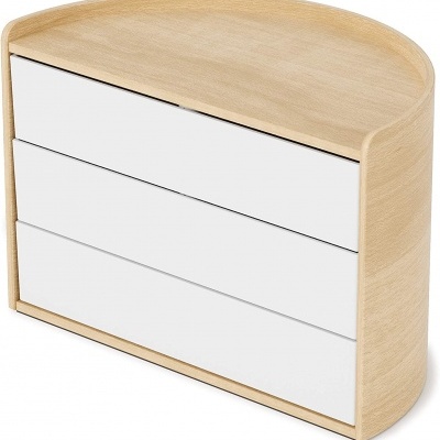 UMBRA Moona Caixa arrumação White-Natural