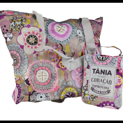 H&H Mulheres TOP Bolsa compras dobrável Tânia