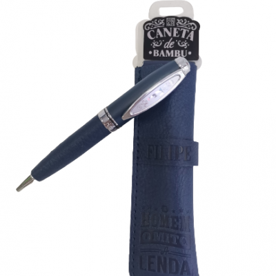 H&H - Caneta de Bambú com Bolsa Filipe