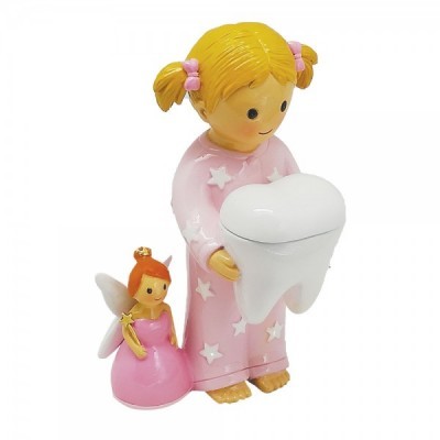 Fada dos Dentes com Menina (rosa) Little Drops of Water