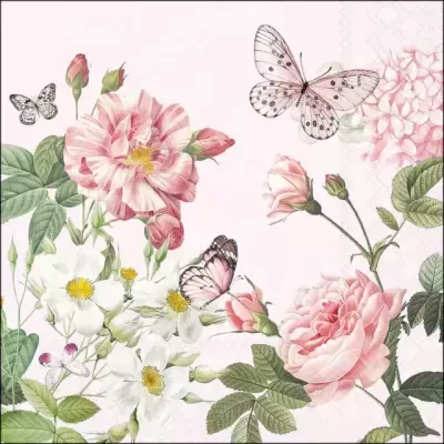 Ambiente Guardanapos 33cm Amelia white FSC Mix