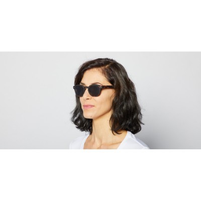 Óculos de Sol #C Tortoise lentes verdes  IZIPIZI