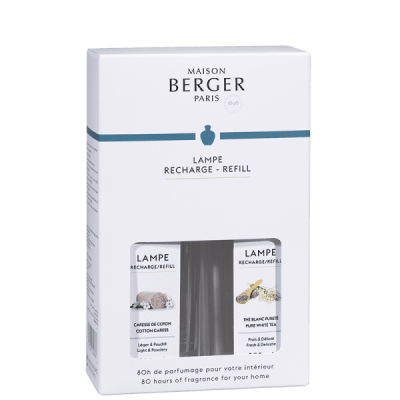 Maison Berger Duo Pack - Cotton Caress + Pure White Tea - 2 x 250 m