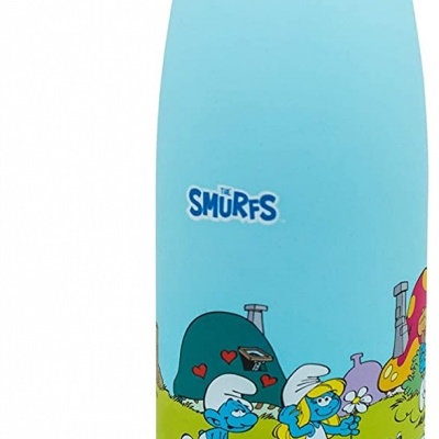 Nerthus Garrafa Térmica de Parede Dupla 500ml Smurfs