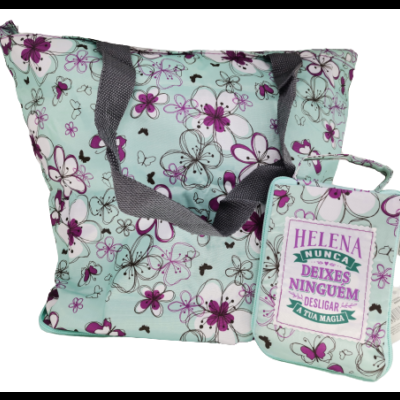 H&H Mulheres TOP Bolsa compras dobrável  Helena