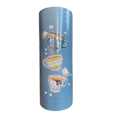 Silver Crane Lata de bolachas/Chá Livro