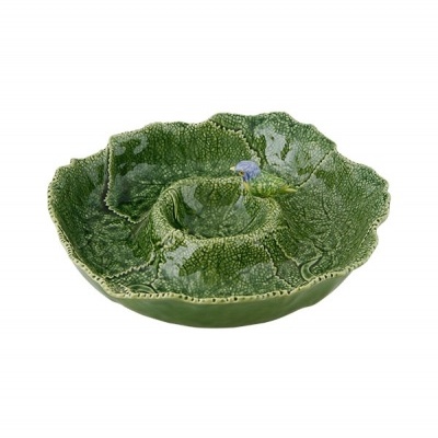 Bordalo Pinheiro Cinerária - Prato Aperitivos c/Pássaro