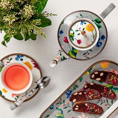 Teas e C's Contessa chávena e pires 200ML branca