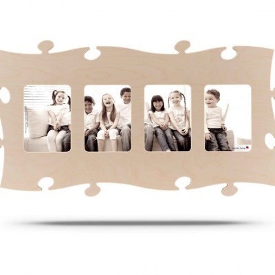 Country Living Moldura Puzzle+ (4x) 13x18cm natural