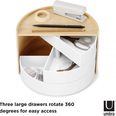 UMBRA Moona Caixa arrumação White-Natural