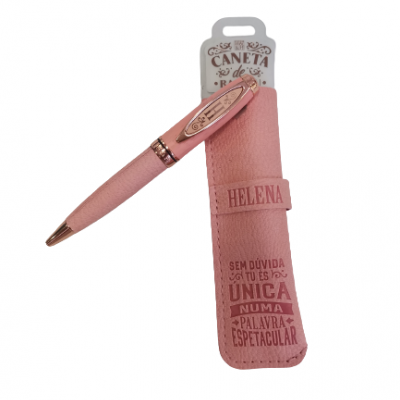 H&H - Caneta de Bambú com Bolsa Helena