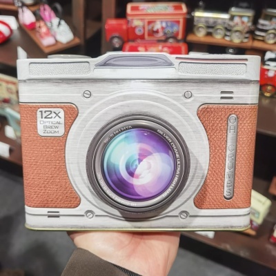 Silver Crane Lata Câmera Fotográfica